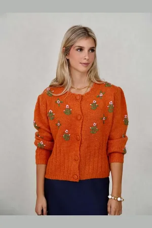 Mariquita Trasquilá Cardigan florecillas taglia unica