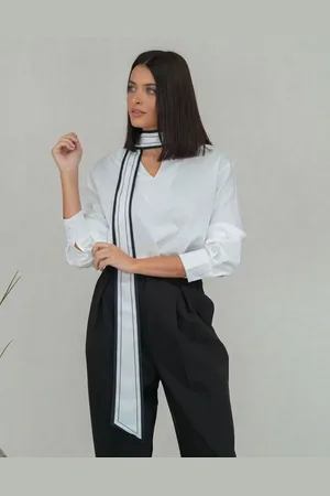 Mariquita Trasquilá Camicia lazo maxi contraste m/l