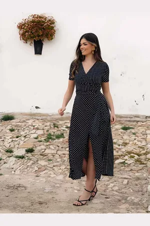 Mariquita Trasquilá Abito lunares lazada cut out taglia unica