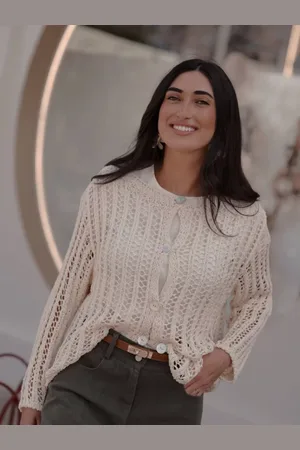 Mariquita Trasquilá Cardigan calada summer taglia unica
