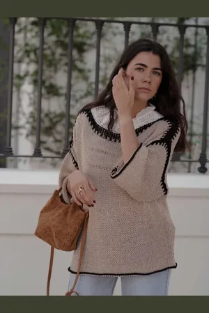 Mariquita Trasquilá Maglione hilo oversize taglia unica