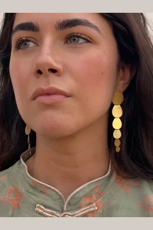Mariquita Trasquilá Orecchini acero gotas