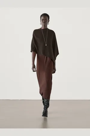Massimo Dutti Mantella Asimmetrica In Cashmere
