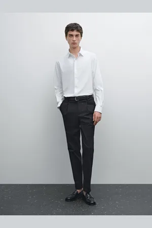 Massimo Dutti Pantaloni Stretch In Misto Cotone