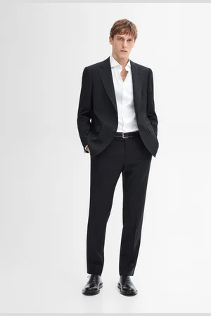 Massimo Dutti Blazer Da Completo Gessato In Lana
