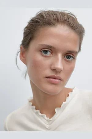 Massimo Dutti Maglietta Con Dettaglio Di Arricciature In Cotone
