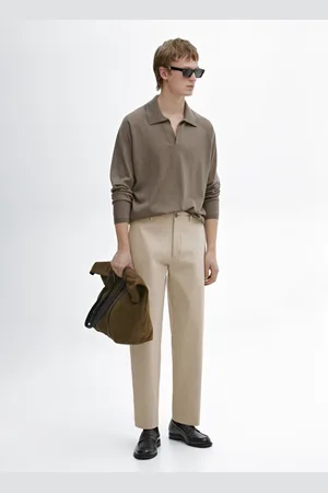Massimo Dutti Maglia Lavorata Con Collo A Polo In Misto Lana