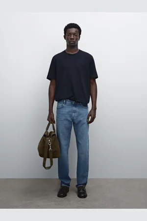 Massimo Dutti Maglietta Con Dettaglio A Coste E Colletto In Cotone