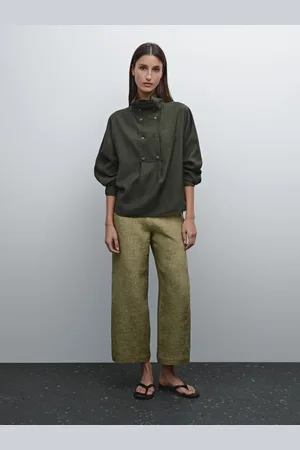 Massimo Dutti Pantaloni Morbidi 100% Lino