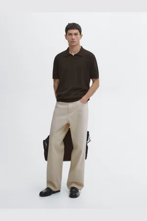 Massimo Dutti Maglia A Polo Con Scollo A V E Maniche Corte