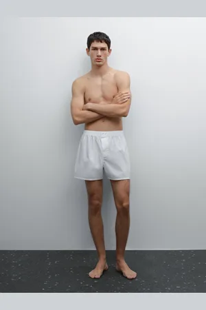 Massimo Dutti Boxer In Popeline Bianchi