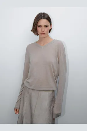 Massimo Dutti Gonna Maltinta Con Dettaglio Di Cuciture