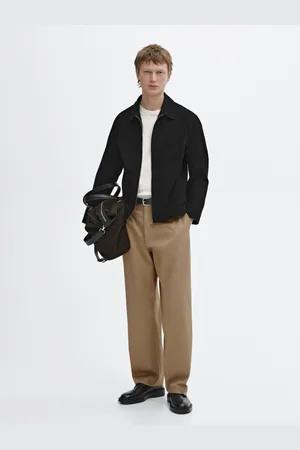 Massimo Dutti Pantaloni Relax Fit In Twill 100% Cotone