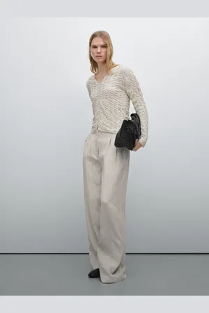 Massimo Dutti Cardigan Aderente Con Arricciature