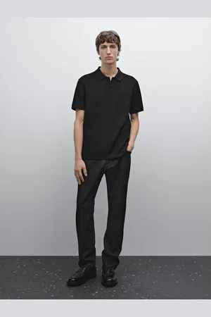 Massimo Dutti Polo Con Scollo A V Strutturata In Cotone
