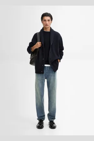 Massimo Dutti Cardigan In Maglia Con Collo A Scialle