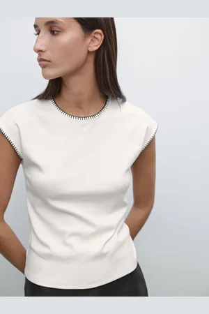 Massimo Dutti Maglietta Con Dettagli A Contrasto