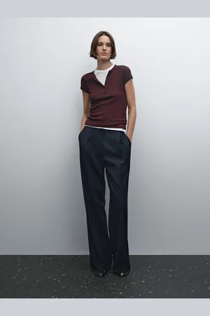 Massimo Dutti Maglietta Con Bottoni A Doppio Strato In Cotone