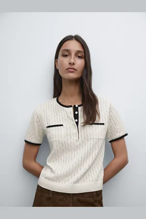Massimo Dutti Maglia Traforata A Maniche Corte