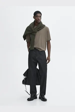 Massimo Dutti Maglietta In Maglia 100% Lana Merino