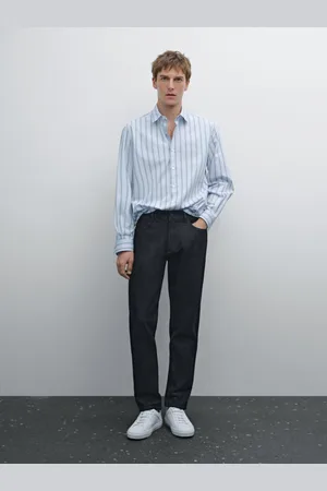 Massimo Dutti Camicia A Righe Regular Fit 100% Cotone
