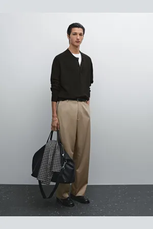 Massimo Dutti Maglia Con Collo Con Bottoni In Cotone