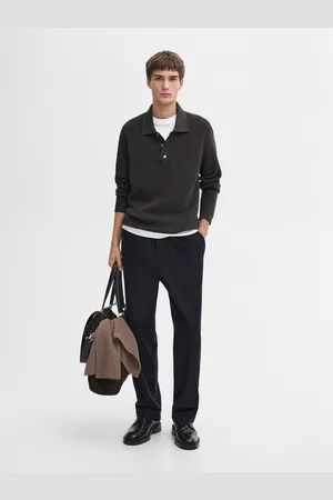 Massimo Dutti Maglia Con Collo A Polo Canneté