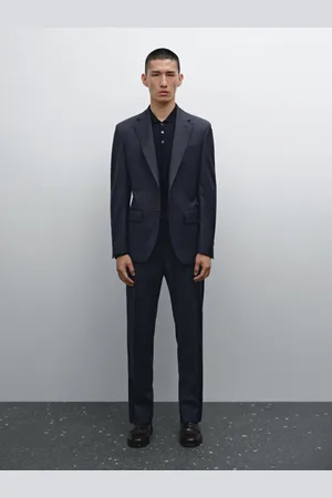 Massimo Dutti Blazer Da Completo A Quadri In Lana