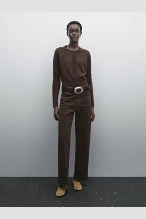 Massimo Dutti Cardigan Corto In Maglia Con Bottoni Foderati