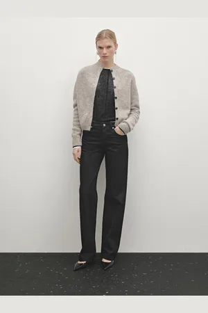 Massimo Dutti Cardigan In Maglia Jaspé