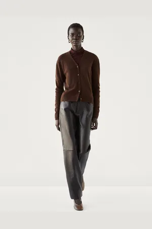 Massimo Dutti Cardigan Con Scollo A V 100% Cashmere