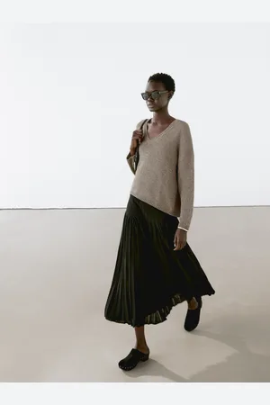 Massimo Dutti Pullover In Maglia Con Scollo A V
