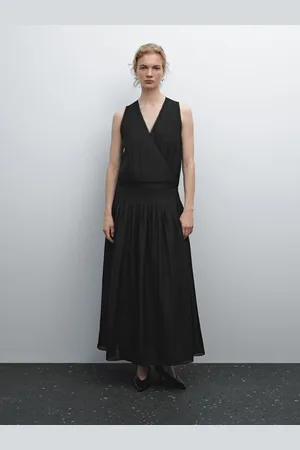 Massimo Dutti Vestito Midi Plissettato