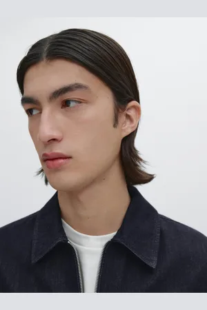 Massimo Dutti Giacca In Denim Con Cerniera 100% Cotone