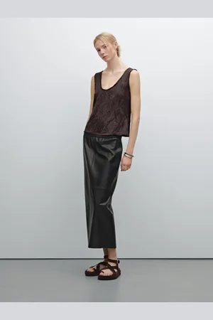 Massimo Dutti Top Con Spalline E Dettaglio Testurizzato
