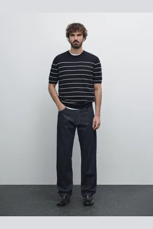 Massimo Dutti Maglia A Maniche Corte A Righe 100% Cotone