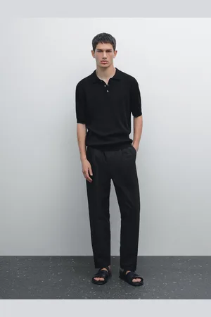 Massimo Dutti Polo In Maglia A Coste 100% Cotone