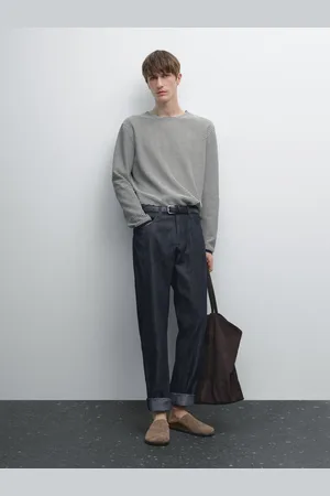 Massimo Dutti Jeans Tapered Fit In Misto Cotone