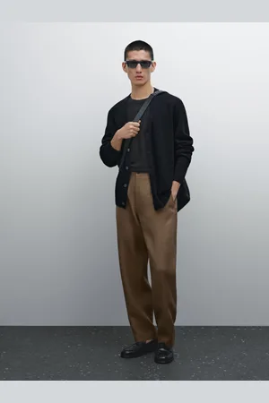 Massimo Dutti Cardigan In Maglia 100% Lino