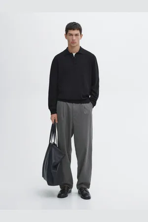 Massimo Dutti Maglia A Polo In Misto Lana