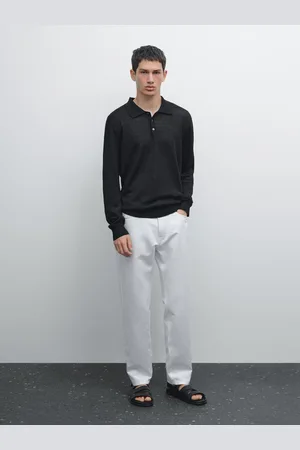 Massimo Dutti Pantaloni Tapered Fit In Misto Cotone