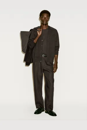 Massimo Dutti Cardigan In Maglia Misto Seta Di Gelso