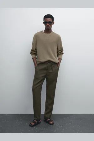 Massimo Dutti Pantaloni Tuta 100% Lino