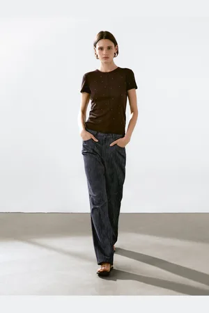 Massimo Dutti Maglietta Con Dettaglio Di Borchie Metalliche