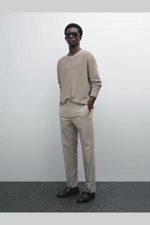 Massimo Dutti Maglia A Costine 100% Lino