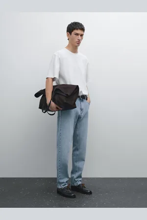 Massimo Dutti Maglietta Con Dettaglio In Tessuto 100% Cotone