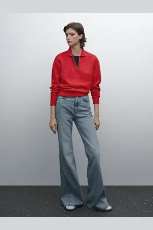 Massimo Dutti Maglia In Punto Milano Con Collo A Polo E Cerniera