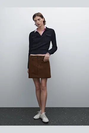 Massimo Dutti Maglia A Trecce Con Collo A Polo In Cotone