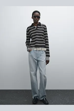 Massimo Dutti Maglietta A Polo In Maglia A Righe Di Cotone