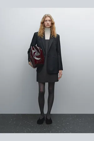 Massimo Dutti Blazer Da Completo In Fresco Lana
